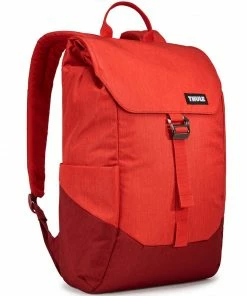 Thule Lithos Uni-Rucksack Lava/Red Feather Damen, Herren
