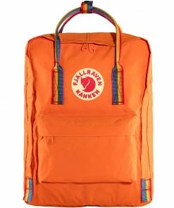 Fjällräven Kanken Rucksack Burnt Orange-Rainbow Pattern Damen, Herren