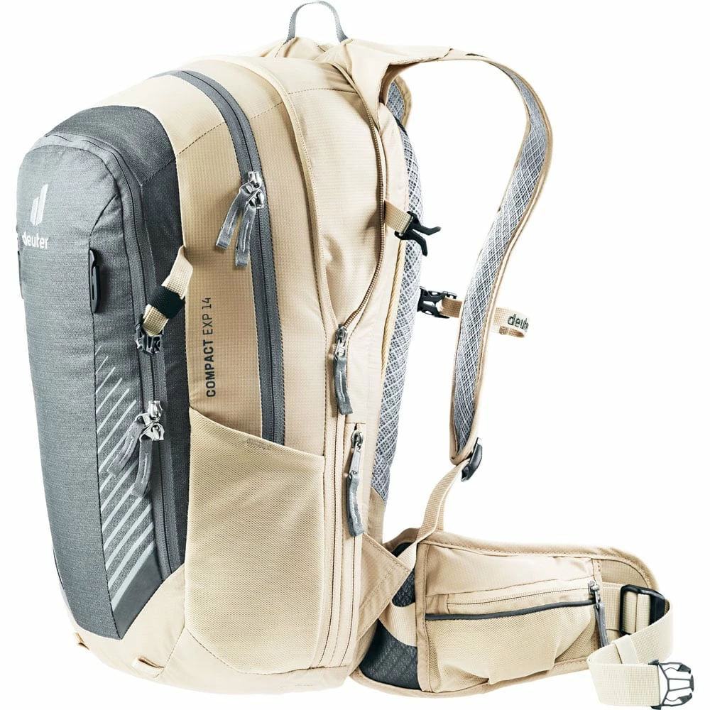 Deuter Compact EXP 14 Fahrradrucksack Teal/Sand Damen, Herren 8 Deuter Compact EXP 14 Fahrradrucksack Teal/Sand Damen, Herren – Bild 6