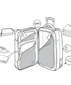 Burton Wheelie Flight Deck Reisekoffer Dress Blue Waxed Damen, Herren -Headbag-Shop unnamed file 541